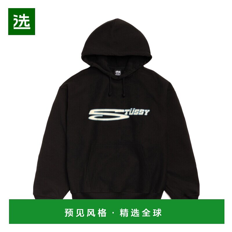香港直邮STUSSY 男士卫衣 19251450001 AW2025 黑色 长袖卫衣