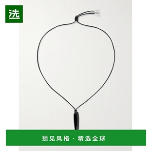 1h可退 香港直邮Sophie Buhai 女士 矛形银色,玛瑙绳子项链 R25N0