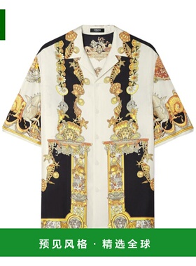 香港直邮Versace CORAL THEATRE真丝短袖衬衫 10039261A14567