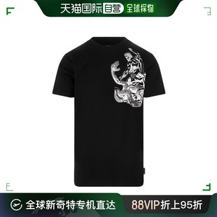 T恤 香港直邮Philipp Plein 徽标短袖 PACCMTK6130PJY002N