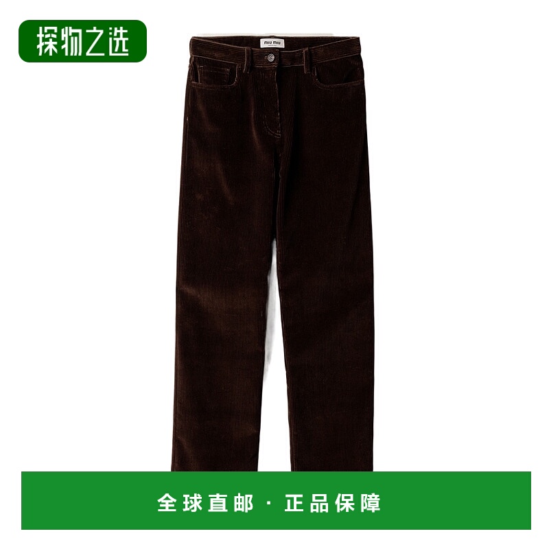 香港直邮Miu Miu 裤腰袢休闲裤 MP195018SZSOOO