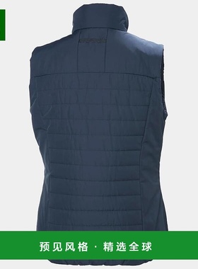 欧洲直邮Helly Hansen 女士蓝色聚酯圆领绝缘背心2.0