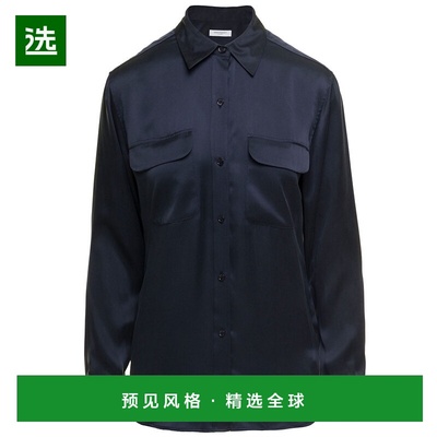 1h可退 香港直邮EQUIPMENT 女士 蓝色衬衫 L21E035 blue蓝色 舒适