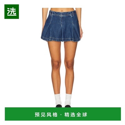 1h可退 香港直邮Free People 自由人 女士 Madison Ave 牛仔迷你