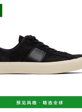 香港直邮Tom Ford 汤姆·福特 男士 黑色 Suede Cambridge 运动鞋
