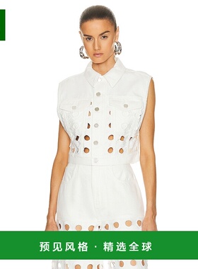 1h可退 香港直邮Alaïa 女士 背心 AA9V02963TR16 white白色 舒适