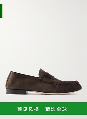 香港直邮The Row 男士 绒面革乐福鞋 F2096L305 brown棕色 舒适时