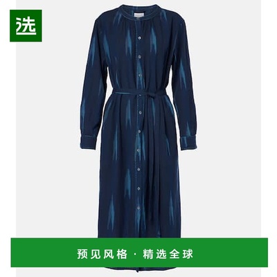 1h可退 香港直邮Velvet 女士 Alta 印花衬衫式连衣裙 blue蓝色 舒