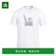 香港直邮Armani white白色 Exchange 1h可退 男士 T恤 舒适时尚