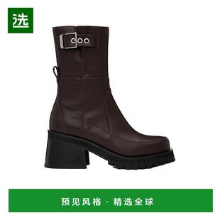 香港直邮Ganni 扣环踝靴 S2785正品时尚保暖轻便舒适百搭高级感