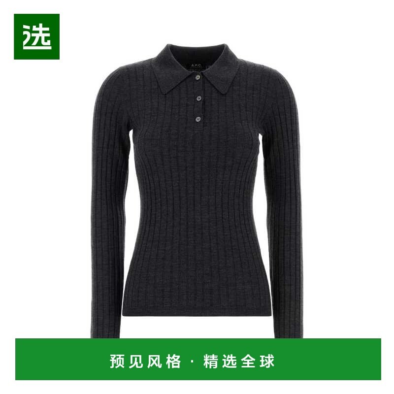 香港直邮A.P.C. 女士POLO衫 WVBEGF23473PLC SS2026 灰色 Charcoa,女装/女士精品,POLO衫,淘宝优惠券,粉丝福利购,淘宝优惠卷