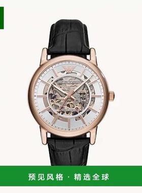 香港直邮EMPORIO ARMANI阿玛尼AR60007机械机芯真皮时尚男士手表