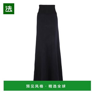 1h可退 香港直邮CORTANA 女士 Avalon 羊绒长款半身裙 blue蓝色