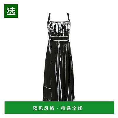 香港直邮Prada 普拉达 女士 U 領無袖 Sablé 洋裝 P3G59S22110JO