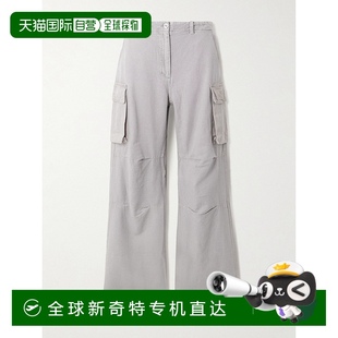 香港直邮Our 女士 1h可退 Legacy 耸肩棉麻混纺帆布直筒工装 裤