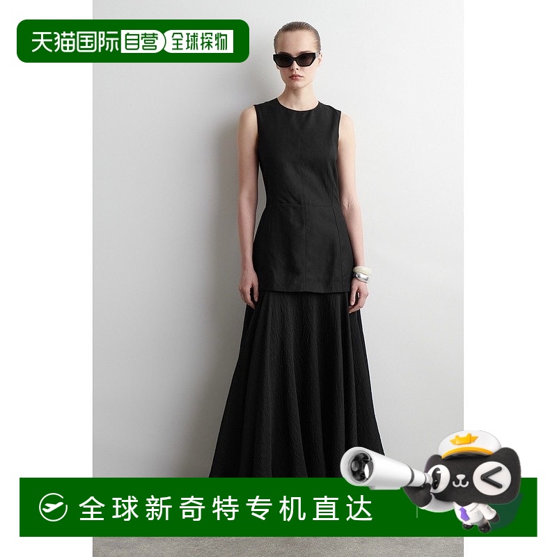 欧洲直邮COS 女士黑色莱赛尔纤维连衣裙新款