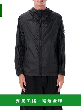 香港直邮1h可退 Stone Island 石头岛 男士 黑色尼龙风衣 S15Q100