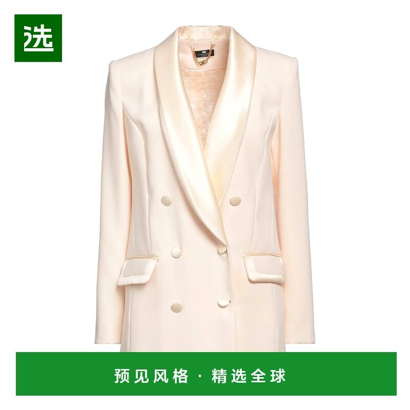 1h可退 香港直邮Elisabetta Franchi 女士 西装外套 beige米色 舒,女装/女士精品,西装,淘宝优惠券,粉丝福利购,淘宝优惠卷