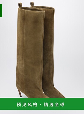 香港直邮The Attico 女士 Lea 军绿色高筒靴子 251WSH00879LBT007