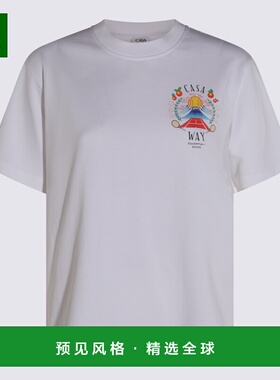 香港直邮CASABLANCA 女士T恤 WPF25JTS04603 AW2025 白色 圆领T恤