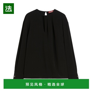 香港直邮MAX MARA 女士外套 6191026506001 SS2026 黑色 轻薄绉纱