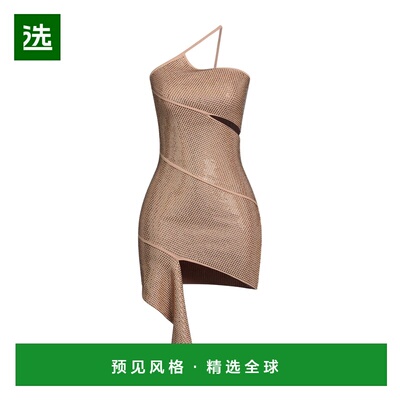 1h可退 香港直邮ANDREĀDAMO 女士 单肩连衣裙 beige米色 舒适时尚