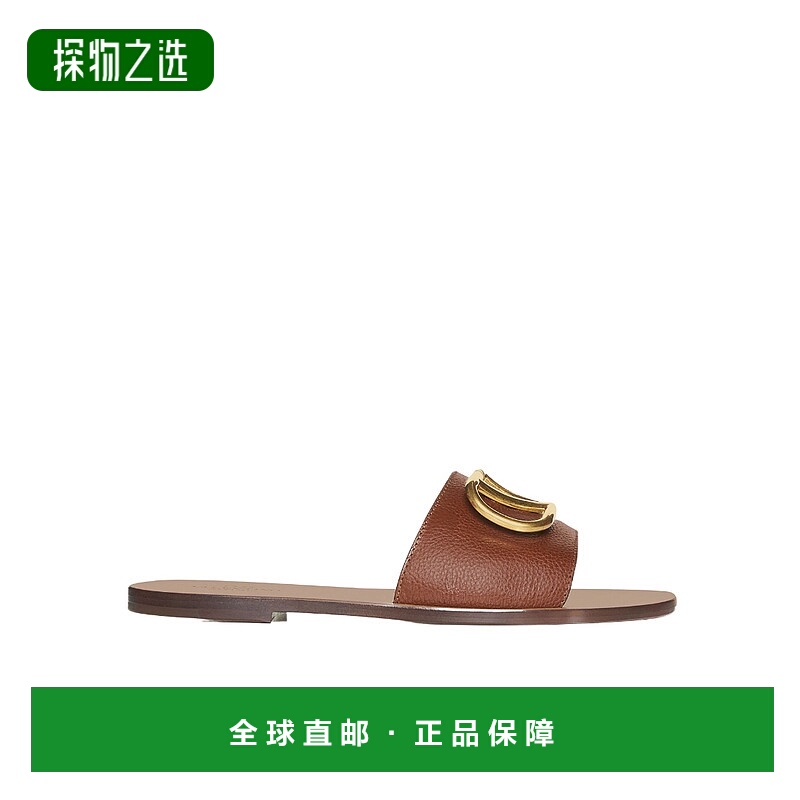 【99新未使用】香港直邮Valentino 徽标平底凉鞋 WS0M21HWS