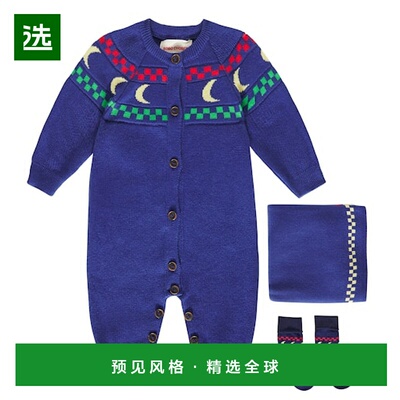 1h可退 香港直邮bobo choses 婴儿 Beneath Moon onesie, socks,