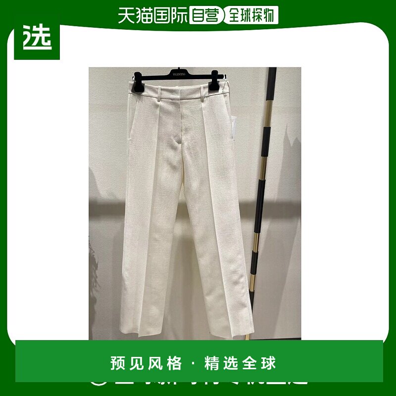 香港直邮Valentino 折痕细节休闲裤 4B3RB4M78BQ直筒裤
