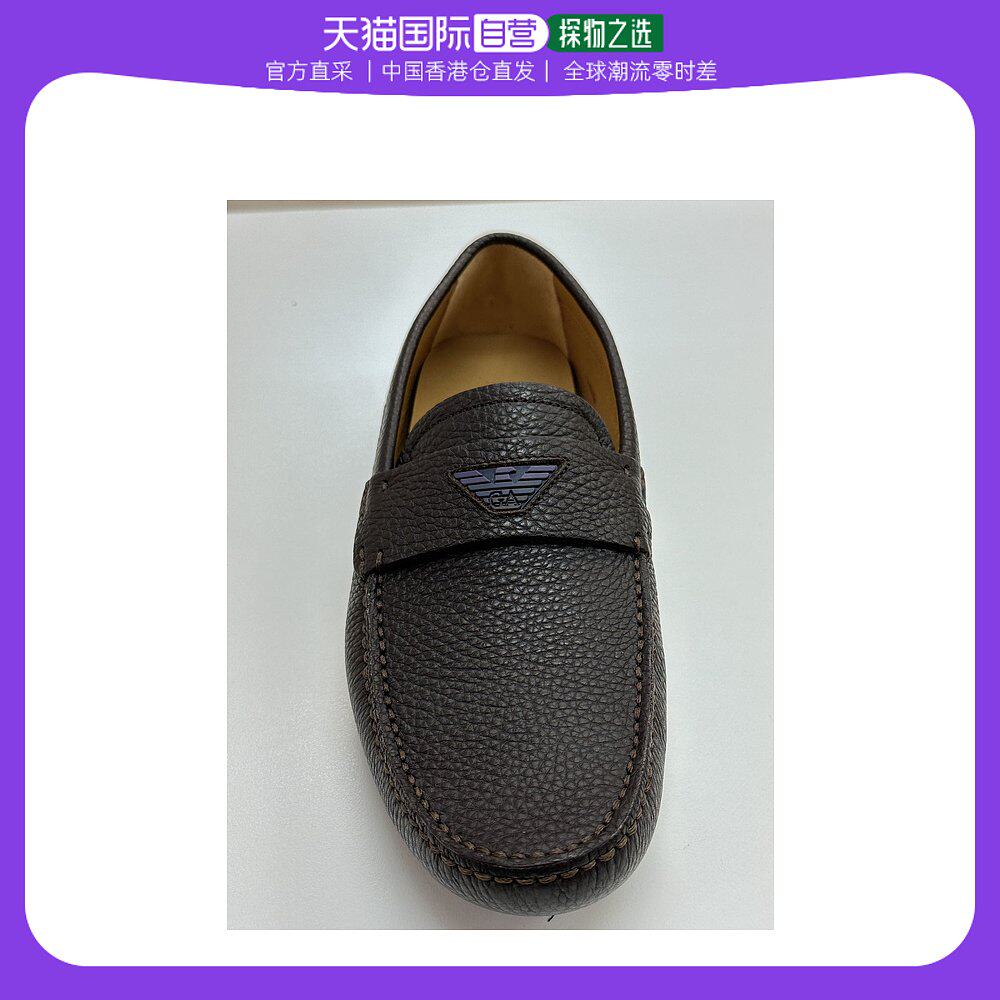 香港直邮emporio armani 棕色男士驾车鞋 x4b059-xc425-00004