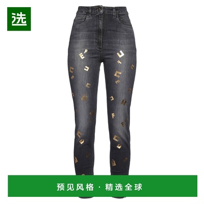 1h可退 香港直邮Elisabetta Franchi 女士 紧身牛仔裤 black黑色