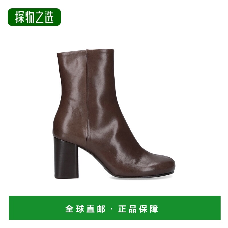 香港直邮Lemaire 女士 高跟短筒靴 FO0134LL0078 brown棕色 舒适