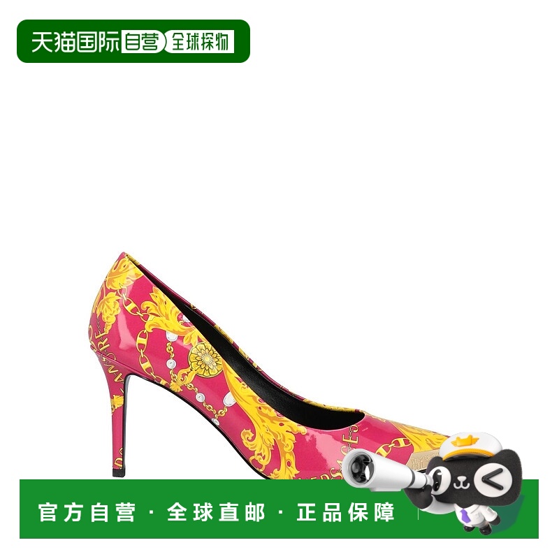 1h可退 香港直邮Versace Jeans 范思哲 女士 浅口鞋 pink粉色 舒