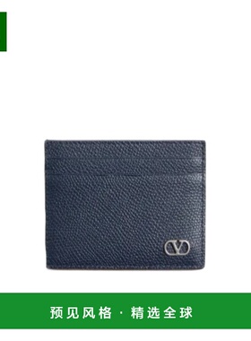 香港直邮VALENTINO 男士钱包 YP0AP4UAGM30 AW2025 蓝色 VLogo 卡