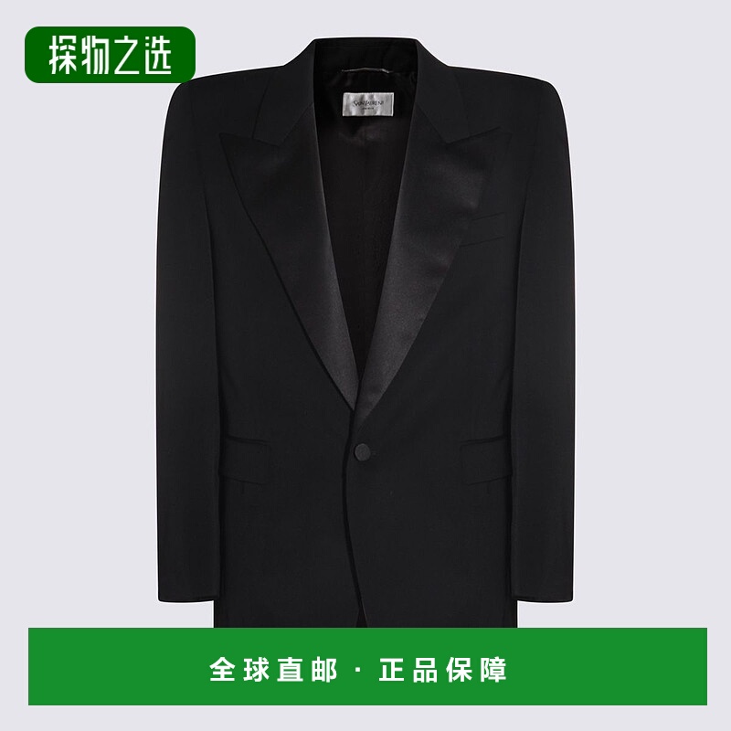 1h可退 香港直邮Saint Laurent 圣罗兰 男士 燕尾服單排扣夾克 84