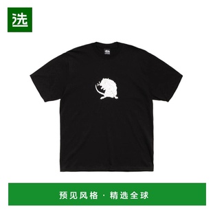 香港直邮STUSSY 男士T恤 19051420001 SS2026 黑色 短袖T恤