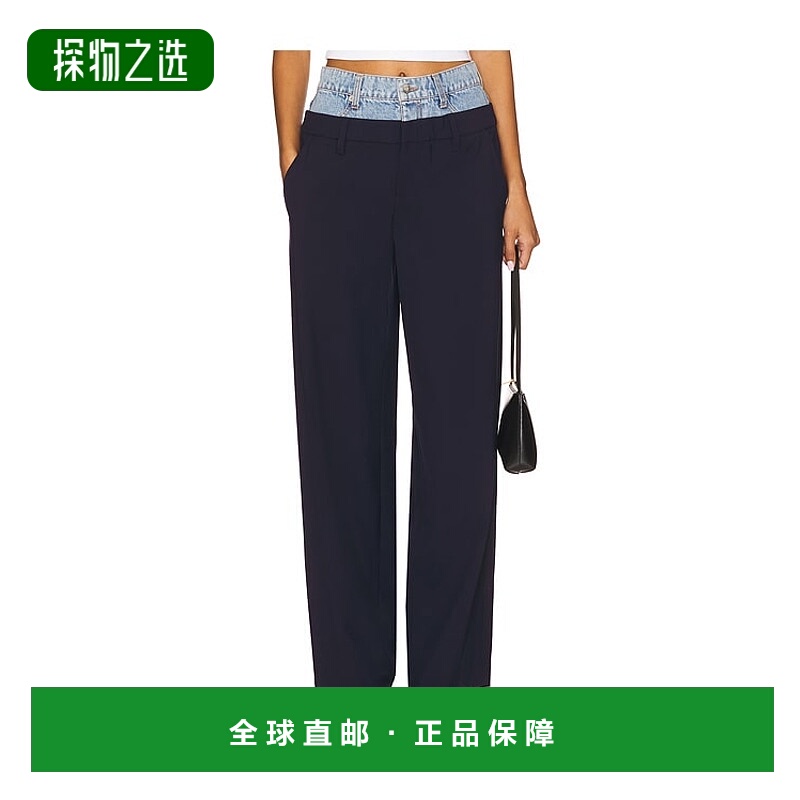 香港直邮Simkhai 女士 Ophelia 裤子 4254112W blue蓝色 舒适时尚