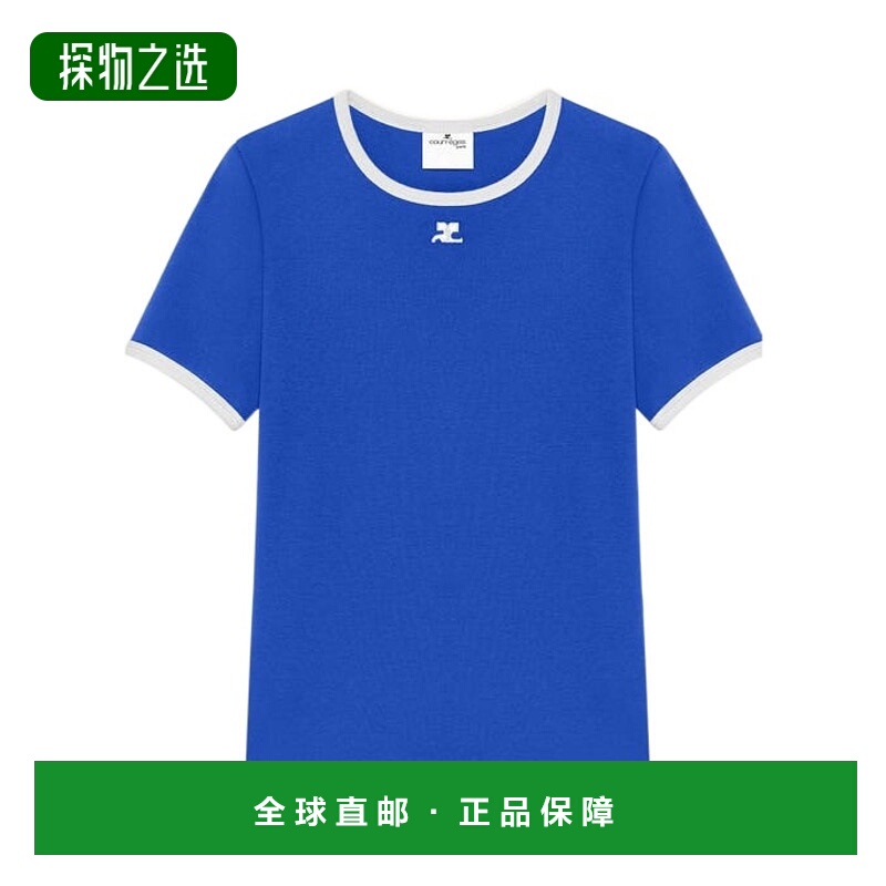 香港直邮Courreges 对比T恤 125JTS017JS0203