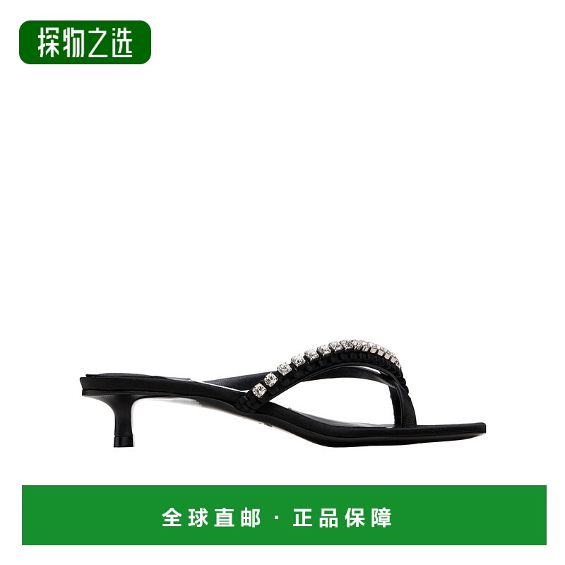 香港直邮Jimmy Choo Dila 35 高跟凉鞋 DILA35BLACKCRYSTAL