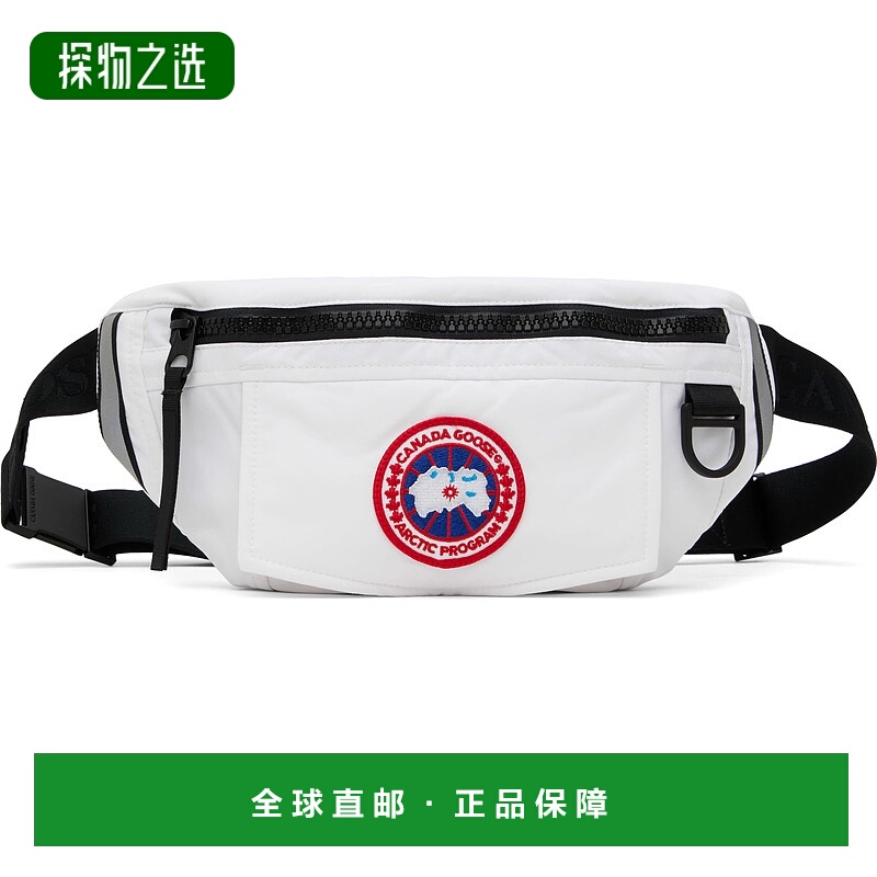 1h可退 香港直邮Canada Goose 加拿大鹅 男士 白色 Waist Pack 腰