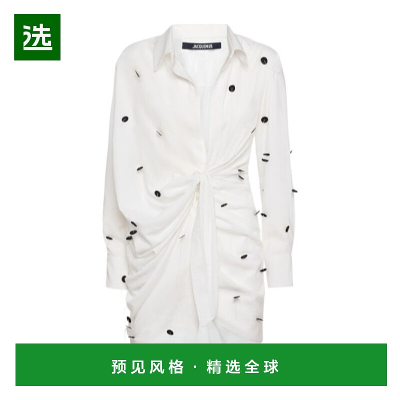 香港直邮Jacquemus 亮片刺绣连衣裙 78I-5KX030