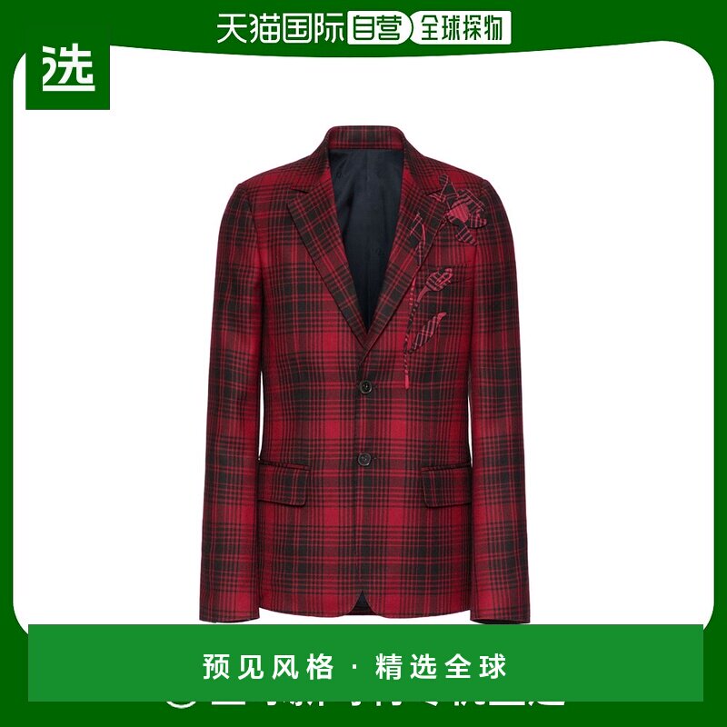 【99新未使用】香港直邮Valentino 羊毛单排扣西装外套 1V3CEE108