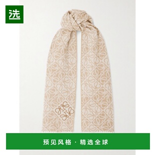 1h可退 香港直邮LOEWE 罗意威 女士 流苏提花围巾 F811SS1X01