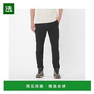欧洲直邮Salomon萨洛蒙 WAYFARER EASE系列男士深黑色聚酰胺裤子