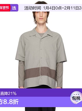 1h可退 香港直邮Craig Green 男士 灰色 Barrel 衬衫 CGSS24CWOSH