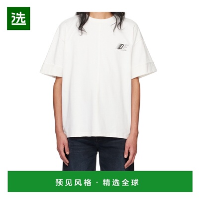 香港直邮Dion Lee 男士T恤 C3176PS24IVORY SS2024 白色 徽标圆领