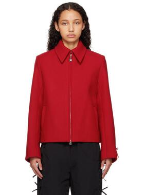 1h可退 【美国直邮】Sandy Liang 红色 Helsa 夹克 女装短外套 24