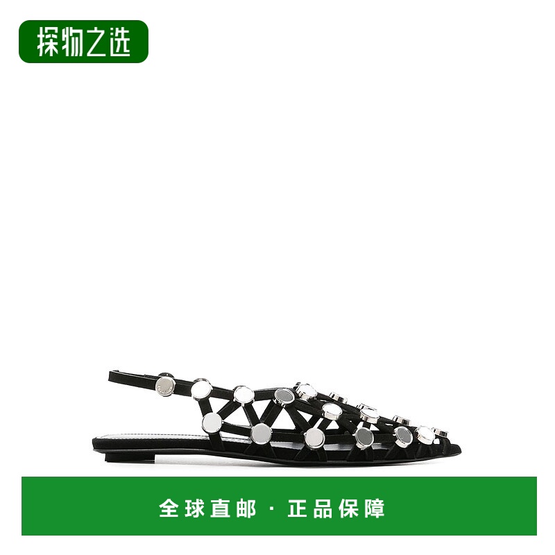 欧洲直邮THE ATTICO 女士芭蕾乐福鞋246WS801L007SR100芭蕾舞