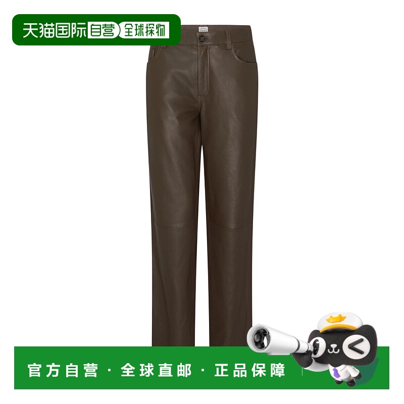 香港直邮Toteme 腰带环休闲裤 TOTMS5KG