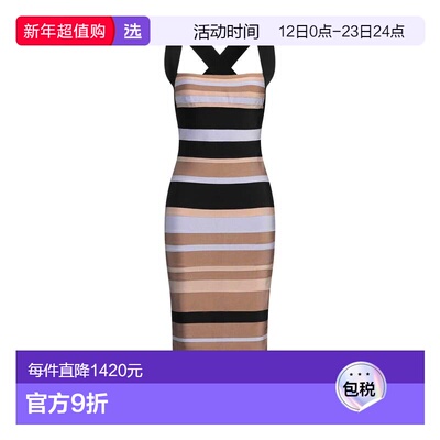 1h可退 香港直邮Herve Leger 荷芙妮格 女士 紧身连衣裙
